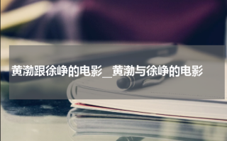 黄渤跟徐峥的电影__黄渤与徐峥的电影