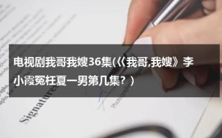 电视剧我哥我嫂36集(巜我哥,我嫂》李小霞冤枉夏一男第几集？)（我哥我嫂夏一男全集）