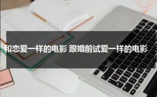 和恋爱一样的电影 跟婚前试爱一样的电影