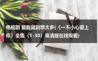 电视剧 爱我就别想太多(《一不小心爱上你》全集（1-30）高清版在线观看)（我要看一不小心爱上你的）