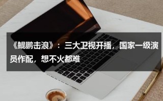 《鲲鹏击浪》：三大卫视开播，国家一级演员作配，想不火都难