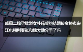 戚薇二胎孕肚烈女朴氏契约结婚传金裕贞宋江电视剧秦岚和魏大勋分手了吗（戚薇新剧）
