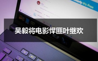 吴毅将电影悍匪叶继欢（悍匪叶继欢的电影国语）