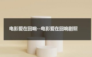 电影爱在回响--电影爱在回响剧照（爱在回响简介）