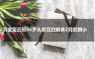 洪金宝近照66岁头发花白断食2月肚腩小