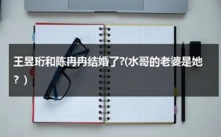 王昱珩和陈冉冉结婚了?(水哥的老婆是她？)（水哥王昱珩的女儿）