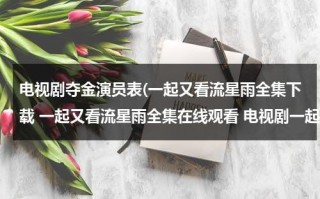 电视剧夺金演员表(一起又看流星雨全集下载 一起又看流星雨全集在线观看 电视剧一起又看流星雨全集视频播放)（夺金电视剧01）