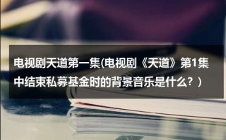 电视剧天道第一集(电视剧《天道》第1集中结束私募基金时的背景音乐是什么？)（天道第一集讲解）