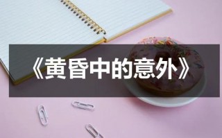 《黄昏中的意外》（黄昏的背影照）