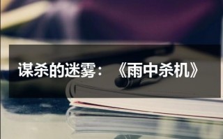 谋杀的迷雾：《雨中杀机》（雨中的答案）