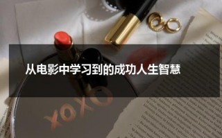 从电影中学习到的成功人生智慧（电影的体会）