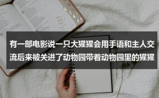 有一部电影说一只大猩猩会用手语和主人交流后来被关进了动物园带着动物园里的猩猩