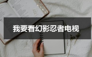 我要看幻影忍者电视