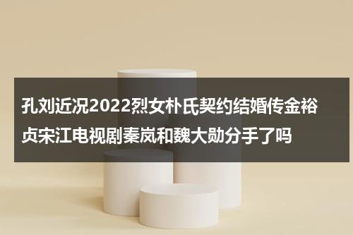 孔刘近况2022烈女朴氏契约结婚传金裕贞宋江电视剧秦岚和魏大勋分手了吗（孔刘所有参演作品）-第1张图片-九妖电影