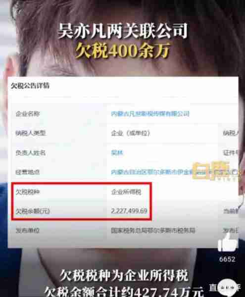 出来还钱！吴亦凡进去2年了公司还欠税400万，评论区笑麻了（吴亦凡负债）-第1张图片-九妖电影