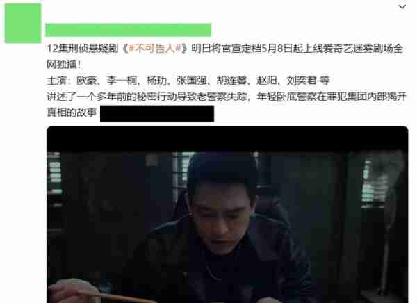 刑侦剧《不可告人》：但凡欧豪拉胯点，都压不住这群“王炸”配角（电影不可告人人物关系）-第4张图片-九妖电影