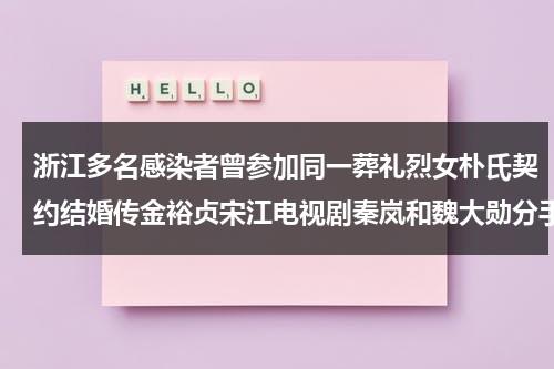 浙江多名感染者曾参加同一葬礼烈女朴氏契约结婚传金裕贞宋江电视剧秦岚和魏大勋分手了吗（浙江病毒最新感染人数）-第1张图片-九妖电影