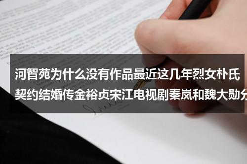 河智苑为什么没有作品最近这几年烈女朴氏契约结婚传金裕贞宋江电视剧秦岚和魏大勋分手了吗（河智苑参加婚礼）-第1张图片-九妖电影