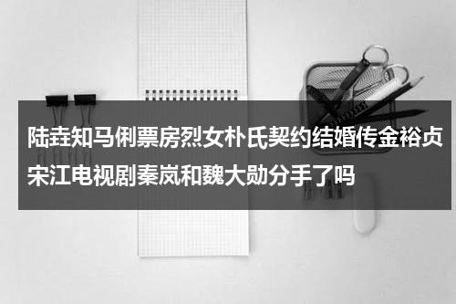 陆垚知马俐票房烈女朴氏契约结婚传金裕贞宋江电视剧秦岚和魏大勋分手了吗-第1张图片-九妖电影