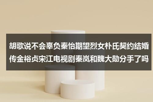 胡歌说不会辜负秦怡期望烈女朴氏契约结婚传金裕贞宋江电视剧秦岚和魏大勋分手了吗-第1张图片-九妖电影