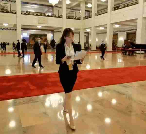 央视美女记者采访董宇辉走红网络，像极了文艺青年的梦中女神-第4张图片-九妖电影