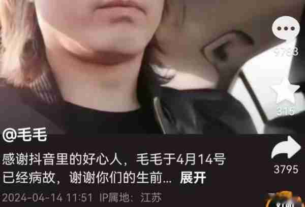 抗癌网红毛毛病逝！老婆跑路留俩年幼儿子，抗癌6年面目全非-第2张图片-九妖电影