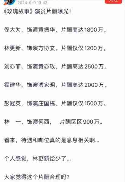 《玫瑰的故事》主演片酬曝光：刘亦菲2500万合情合理，霍建华真让人意外-第13张图片-九妖电影