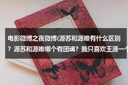 电影微博之夜微博(源苏和源唯有什么区别？源苏和源唯哪个有团魂？我只喜欢王源一个人但我有团魂，我的属性是什么？)-第1张图片-九妖电影