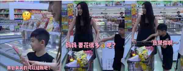秋瓷炫瘦成排骨胸，带儿子逛超市言语引争议，网友：父子关系堪忧（秋瓷炫身材是如何保持）-第19张图片-九妖电影