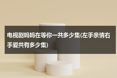 电视剧妈妈在等你一共多少集(左手亲情右手爱共有多少集)（妈妈在等你电视频）-第1张图片-九妖电影