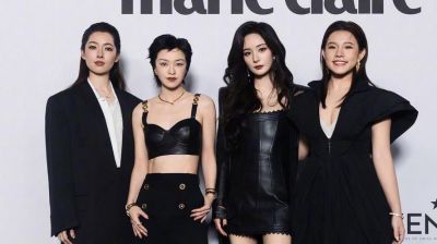 时代姐妹花重聚：黑色风潮中的杨幂与郭碧婷时尚新生-第1张图片-九妖电影