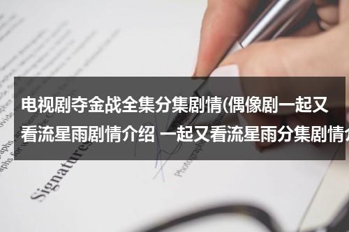 电视剧夺金战全集分集剧情(偶像剧一起又看流星雨剧情介绍 一起又看流星雨分集剧情介绍(1-35)全集在线)（我要看电视剧夺金）-第1张图片-九妖电影