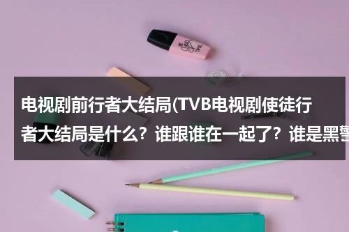 电视剧前行者大结局(TVB电视剧使徒行者大结局是什么？谁跟谁在一起了？谁是黑警？谁是第五个卧底？)（使徒行者要出4）-第1张图片-九妖电影