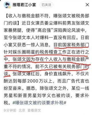 张颂文税务风波揭秘：从“高启强”到负面新闻的真相分析-第1张图片-九妖电影