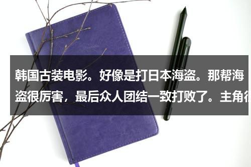 韩国古装电影。好像是打日本海盗。那帮海盗很厉害，最后众人团结一致打败了。主角很厉害，有个师傅（韩国海盗电影和加勒比海盗那个更好看）-第1张图片-九妖电影