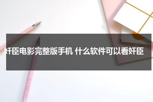 奷臣电影完整版手机 什么软件可以看奸臣-第1张图片-九妖电影