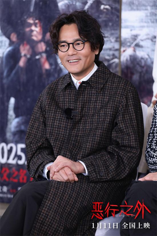 《恶行之外》深圳路演 林家栋想和古天乐拍吻戏？（恶行2019）-第3张图片-九妖电影