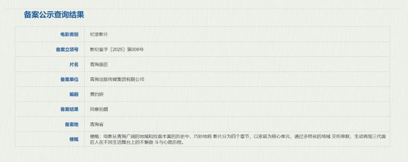 纪录片《青海面匠》立项 再现三代面匠人心路历程（青海尕面片歌曲）-第2张图片-九妖电影