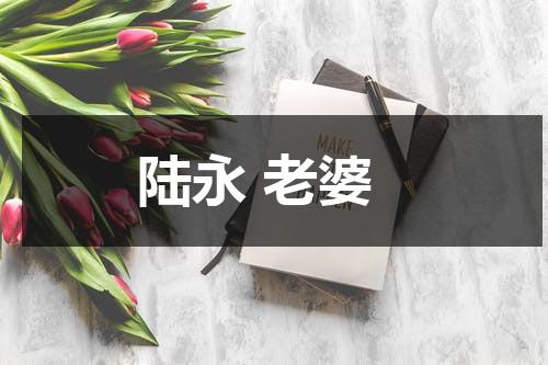 陆永 老婆（陆永结婚）-第1张图片-九妖电影