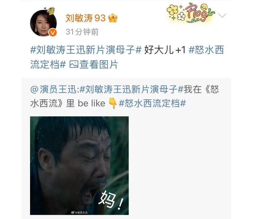 刘敏涛王迅新片演母子 刘敏涛比王迅还小2岁-第1张图片-九妖电影