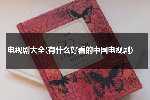 电视剧大全(有什么好看的中国电视剧)（电视剧大全-好看的电视剧排行榜）-第1张图片-九妖电影