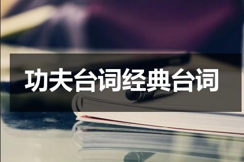 功夫台词经典台词（功夫上面的台词怎么说）-第1张图片-九妖电影