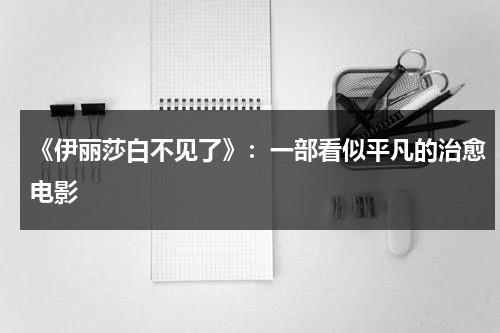 《伊丽莎白不见了》：一部看似平凡的治愈电影（影片伊莉莎白不见了剧情介绍）-第1张图片-九妖电影