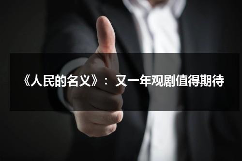 《人民的名义》：又一年观剧值得期待（连续剧《人民的名义》）-第1张图片-九妖电影