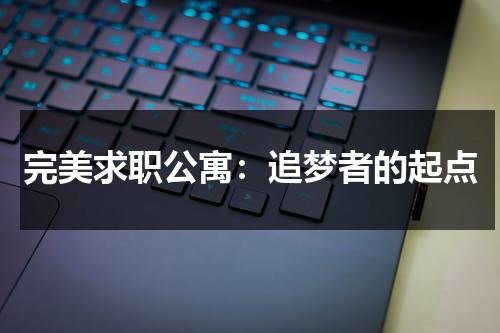 完美求职公寓：追梦者的起点（完美(中国)有限公司怎么样）-第1张图片-九妖电影