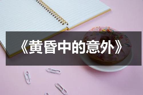 《黄昏中的意外》（黄昏的背影照）-第1张图片-九妖电影