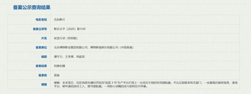 林超贤《蛟龙行动（特别版）》立项 黄轩于适主演（蛟龙突击队是什么兵种）-第2张图片-九妖电影