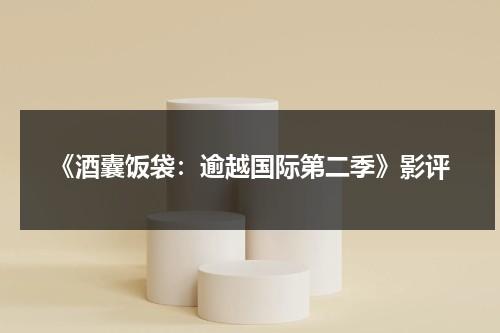 《酒囊饭袋：逾越国际第二季》影评（俗语里的酒囊饭袋）-第1张图片-九妖电影