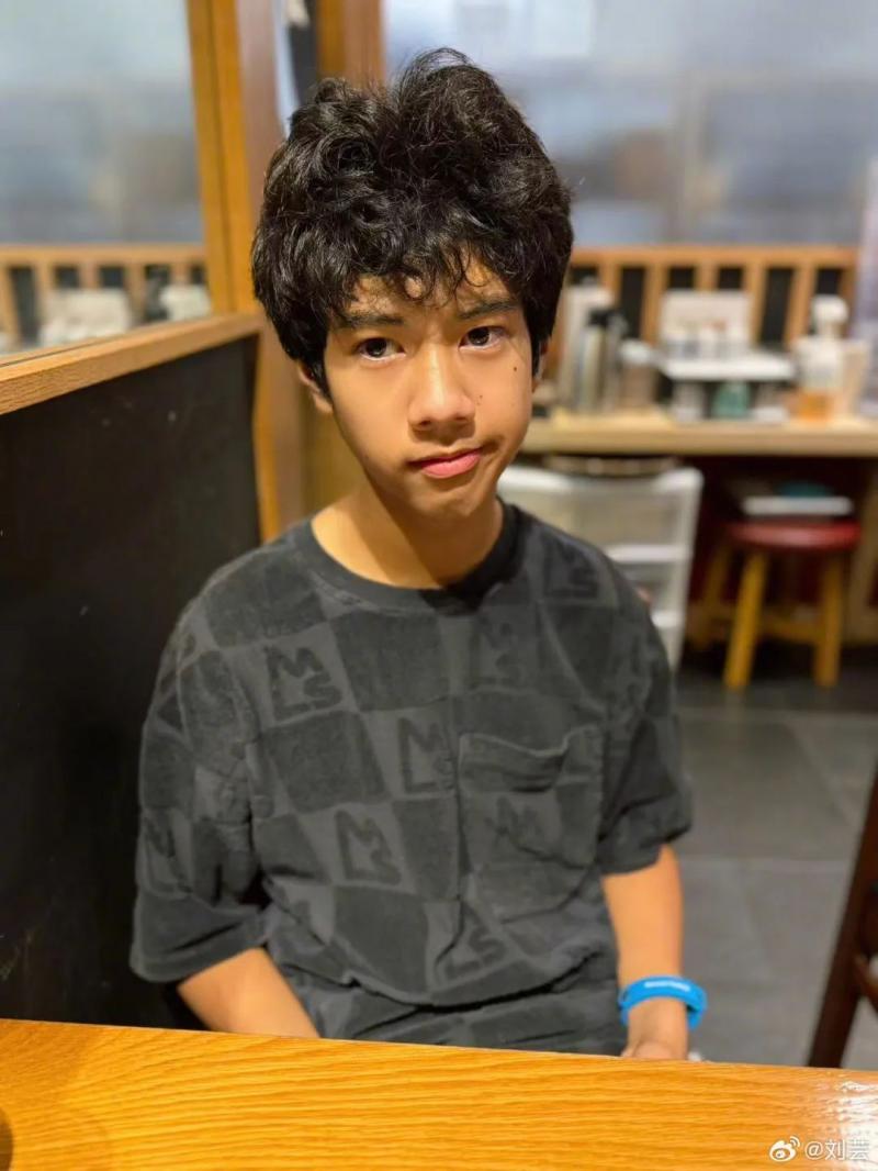 郑钧14岁儿子近照引热议 刘芸晒照帮儿子挽回颜值形象-第1张图片-九妖电影