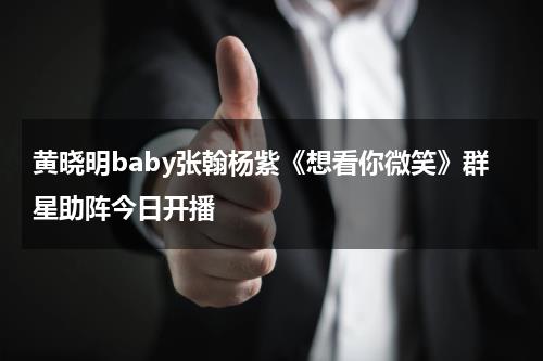 黄晓明baby张翰杨紫《想看你微笑》群星助阵今日开播-第1张图片-九妖电影